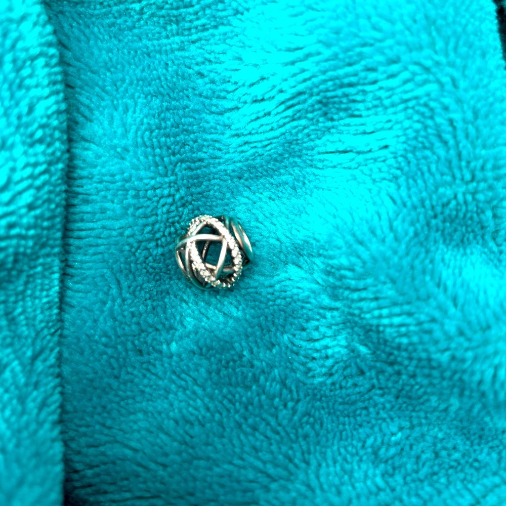 Pandora Sparkling Lines Openwork Charm - image 1